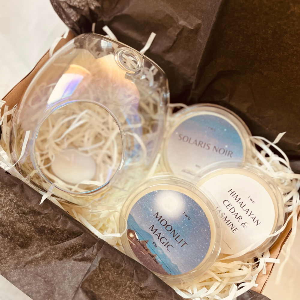 Pearlised Handblown Burner Gift Set