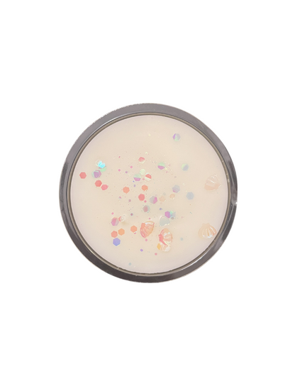 Wax melt white with glitter 