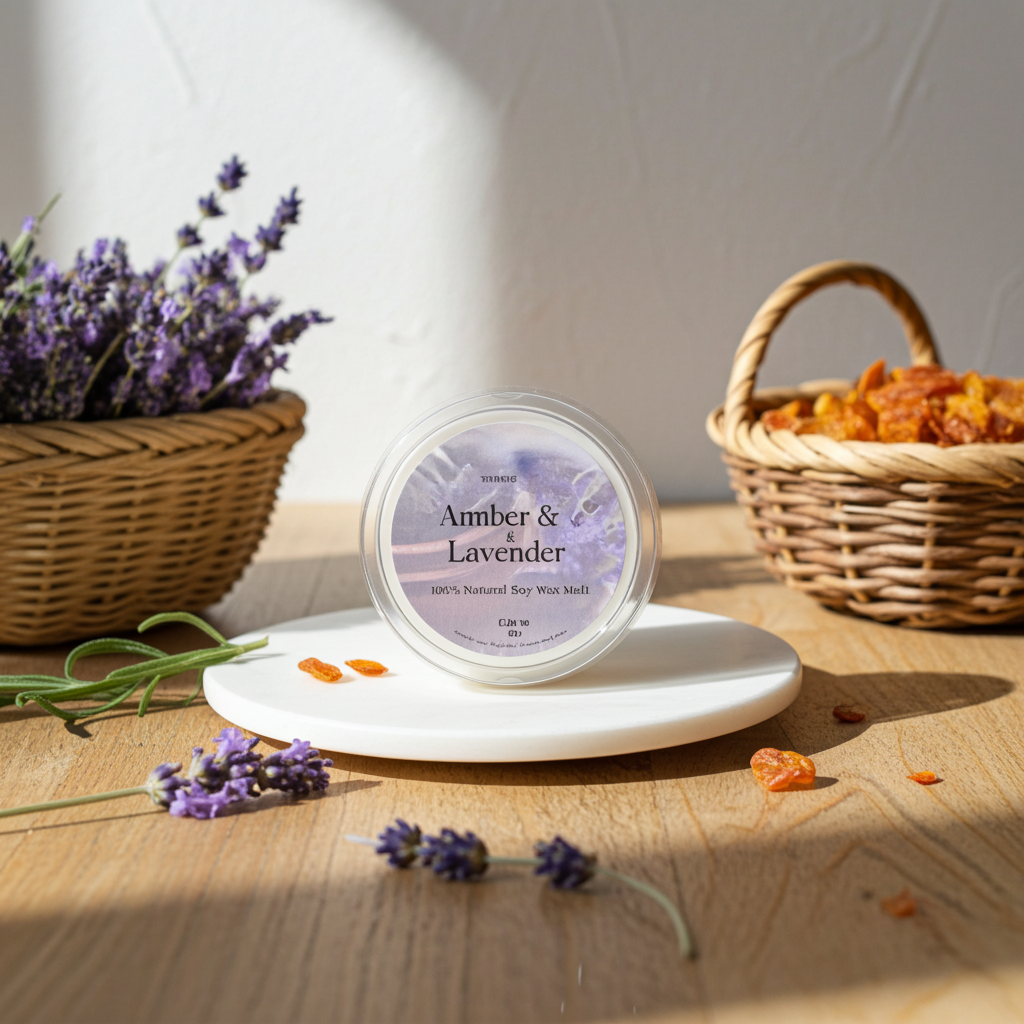 Amber & Lavender-Smooth, herbal, and deeply sophisticated.